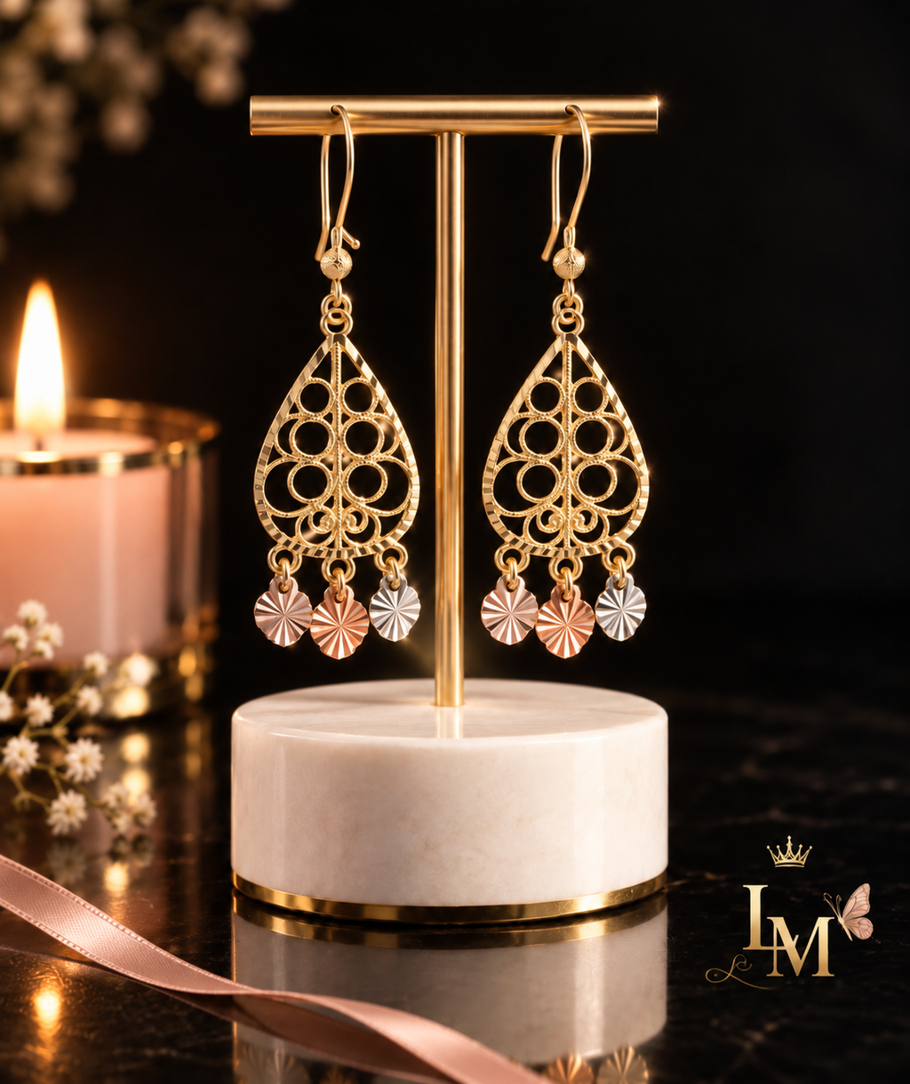 Aretes Luz Oro 14k