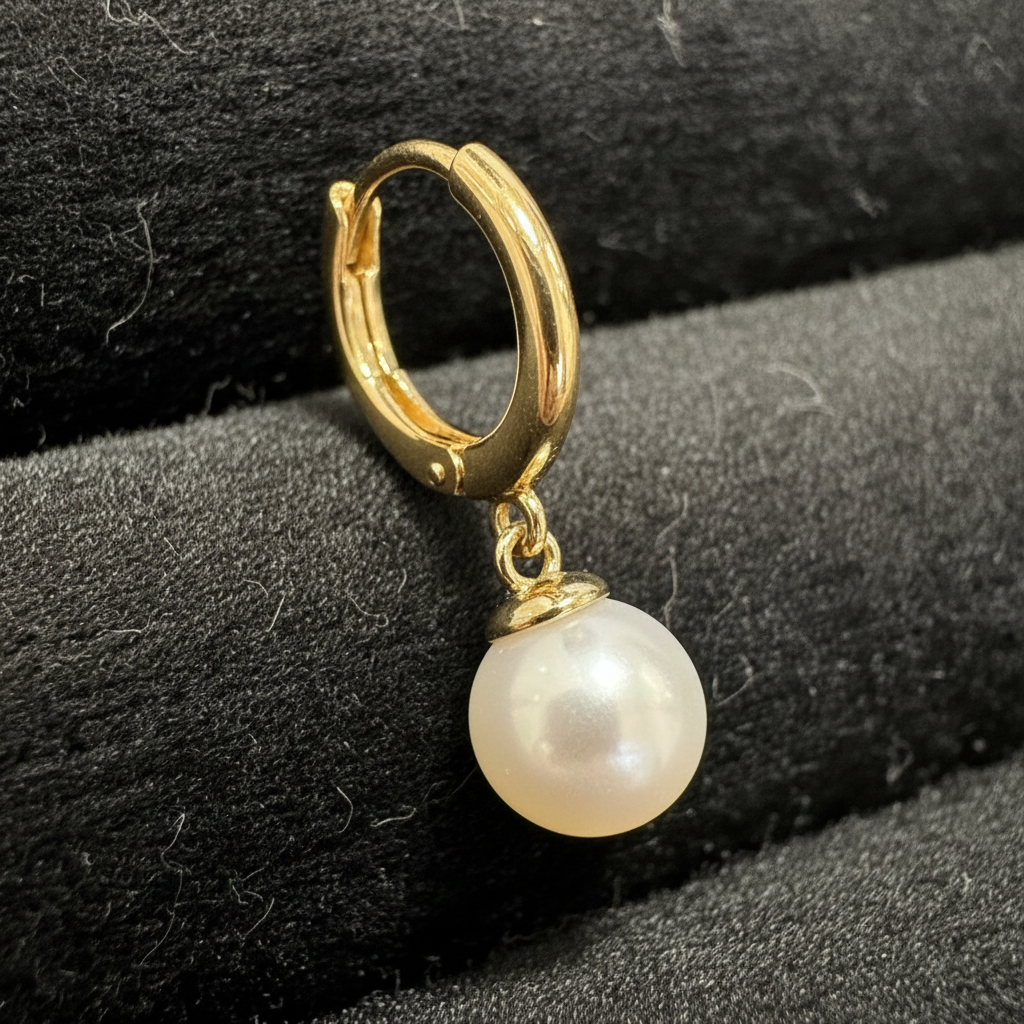 Argollas con Perla - Close-up