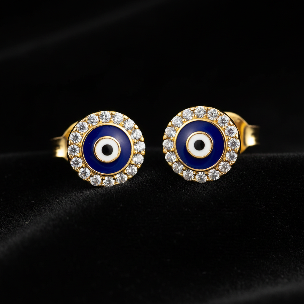 Aretes Ojo Turco - Vista Frontal
