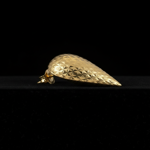 Aretes Gota Diamantada - Vista Lateral