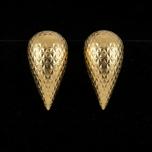 Aretes Gota Diamantada - Vista Frontal