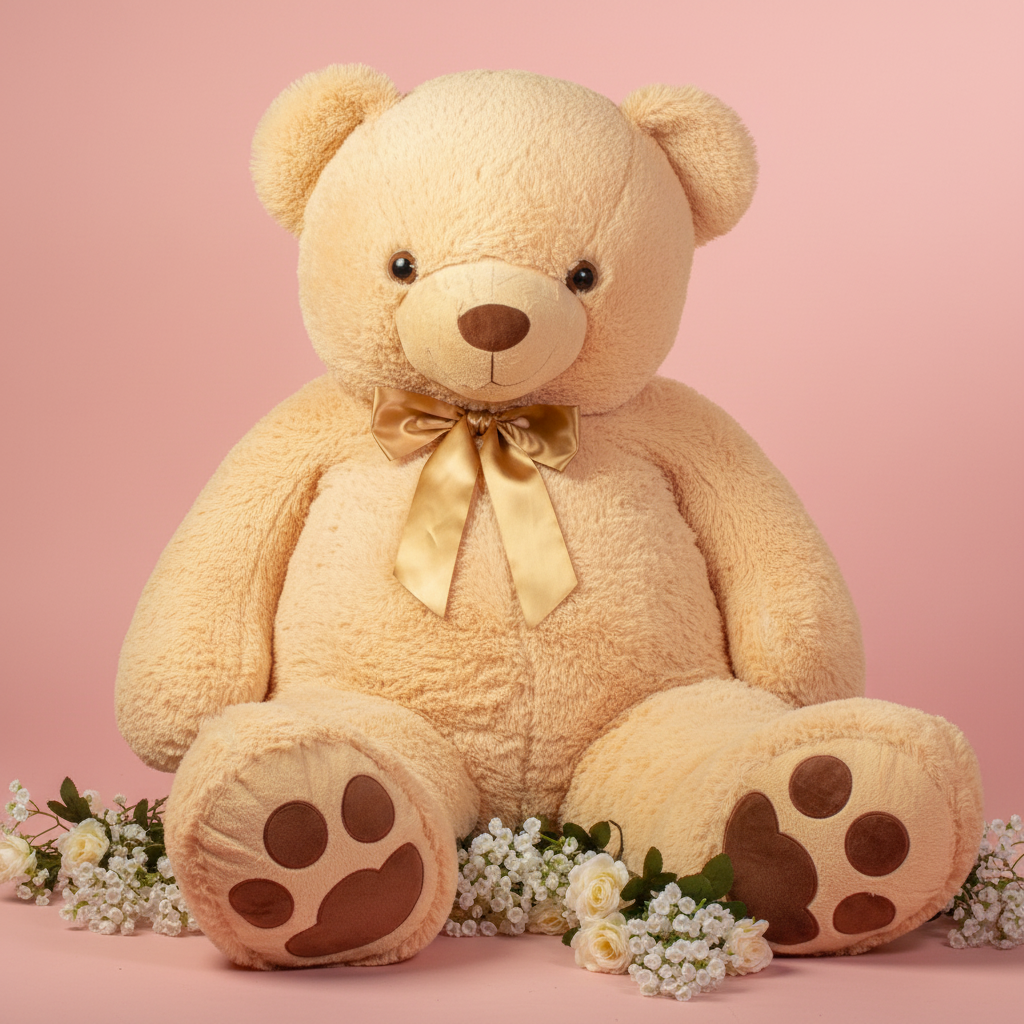 Oso de Peluche Beige Gigánton 66 pulgadas