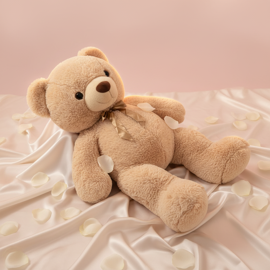 Oso Beige Gigantón 66 pulgadas recostado