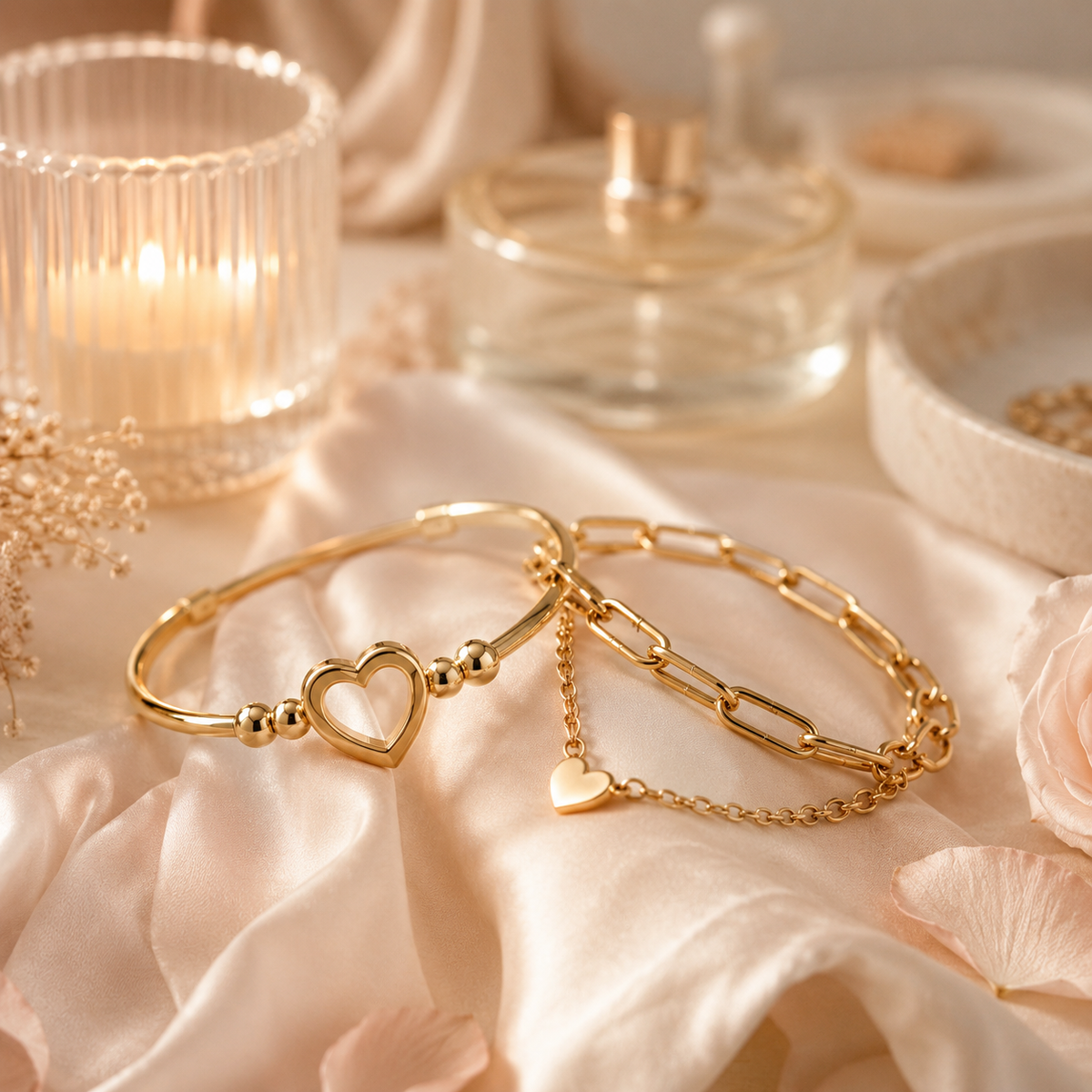Pulsera Corazón Oro 14k - lifestyle